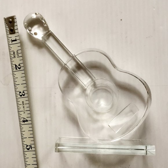 OLEG CASSINI ๐๐๐๐๐๐๐ Guitar ON STAND - 5.5" Tall - Picture 4 of 8